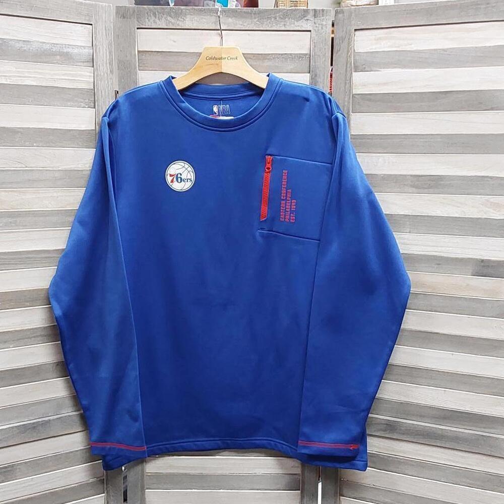 Men's Philadelphia 76ers Fleece Lined Sweatshirt | NBA | Large